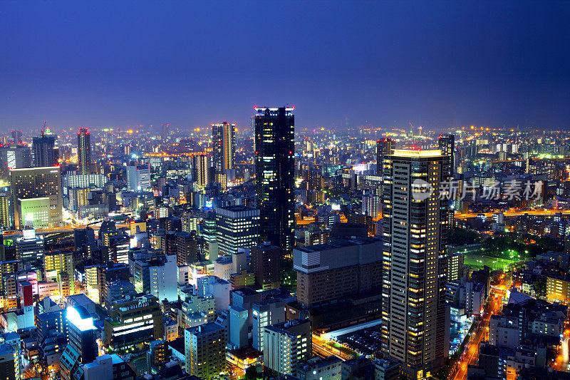 日本大阪的夜晚