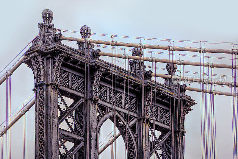 艺术创作细节曼哈顿桥，纽约