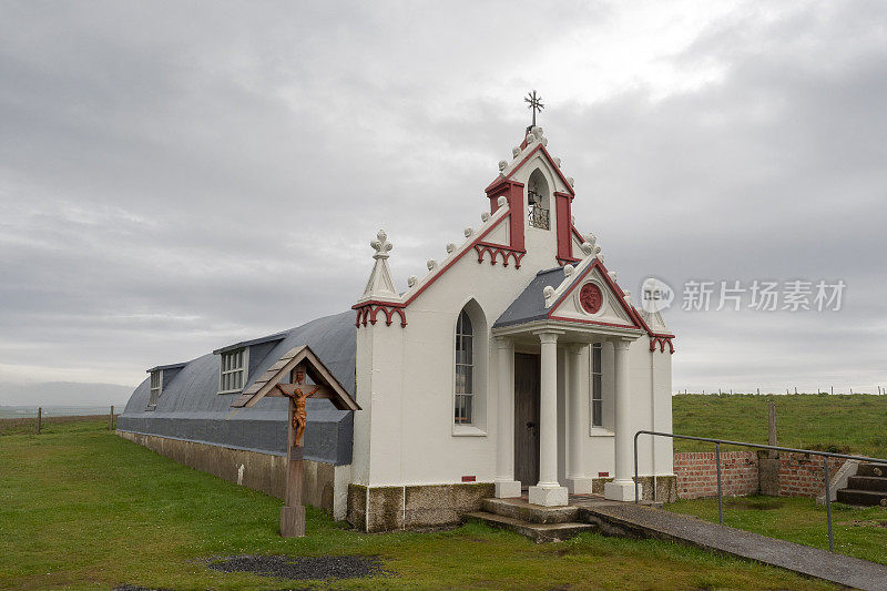 苏格兰奥克尼群岛上的意大利教堂