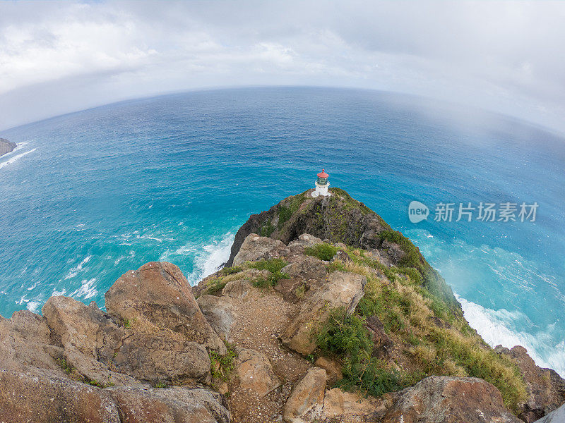 海岸线和灯塔，夏威夷