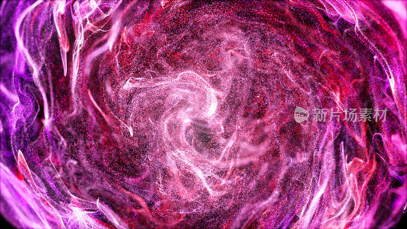 星系:液体形状抽象全息3D波浪背景
