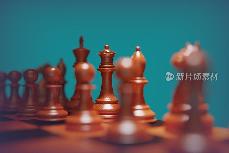 国际象棋概念，一款全新的棋类图片素材游戏