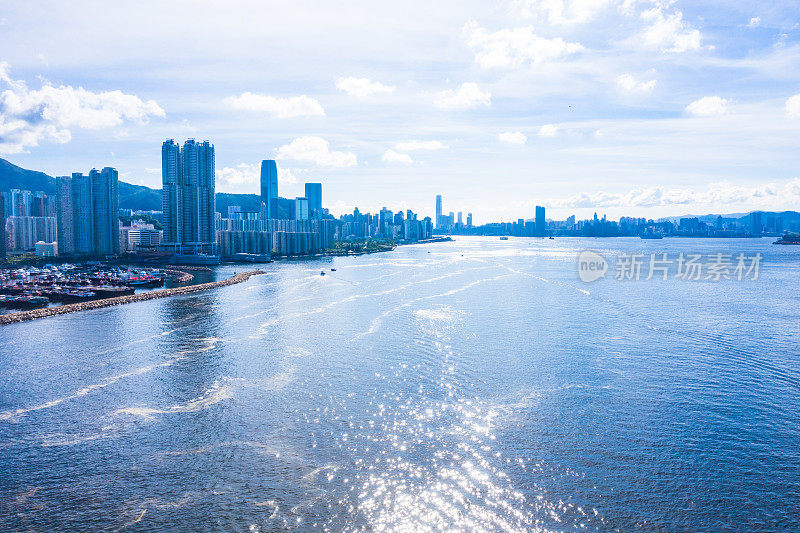 香港鲤鱼门鸟瞰图