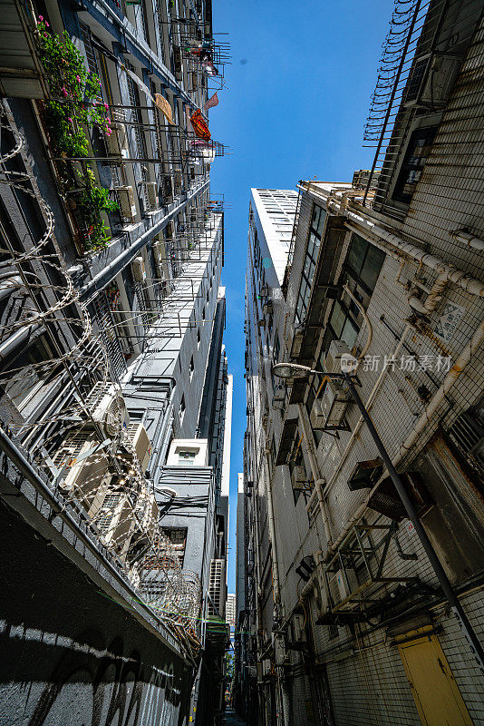 香港九龙的窄巷