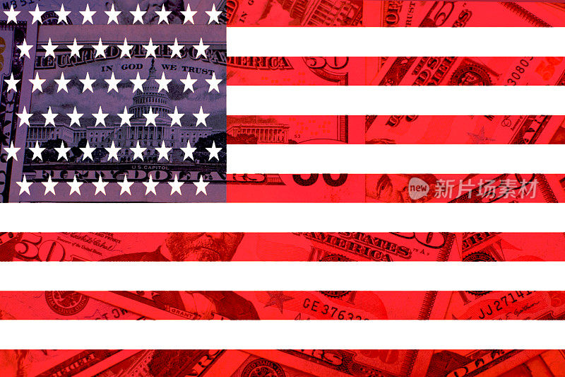 美国文化-资本主义-旗帜与金钱