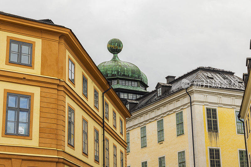 欧洲乌普萨拉的古老街道建筑风景优美。旅游的概念。瑞典。乌普萨拉。