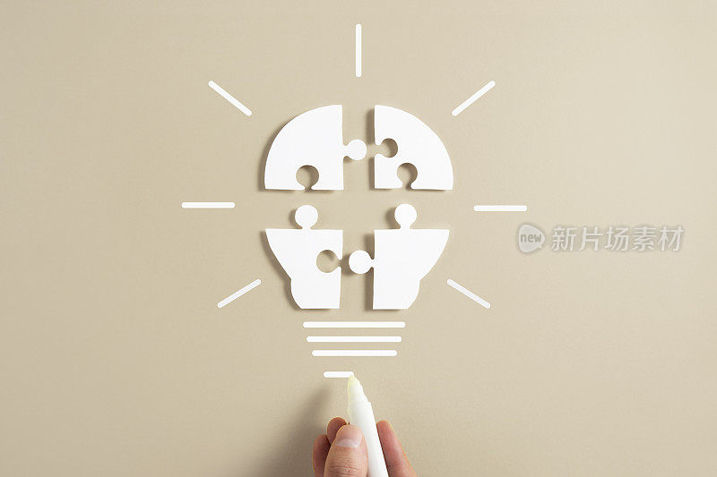 灯泡与拼图碎片