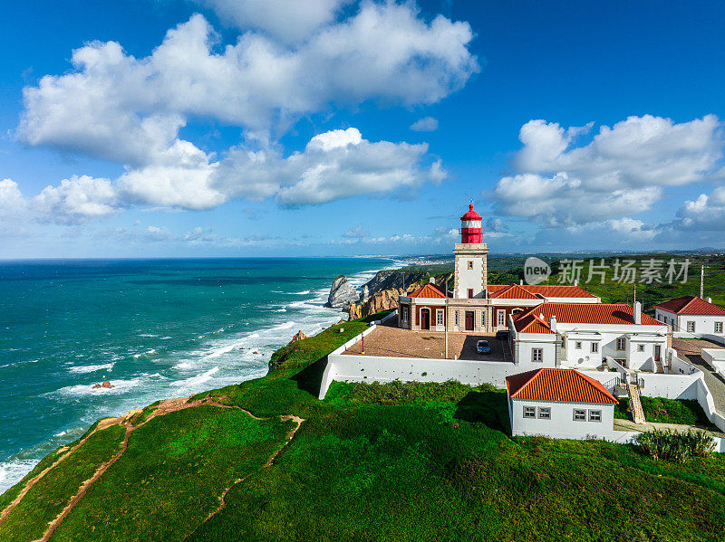 葡萄牙罗卡角的灯塔。欧洲的最西端