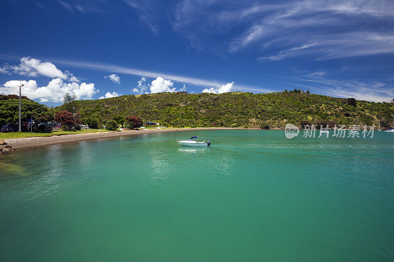 Waiheke岛海岸线，奥克兰，新西兰