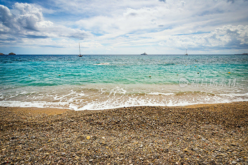 美丽的海景。迷人的海景。西西里。意大利。