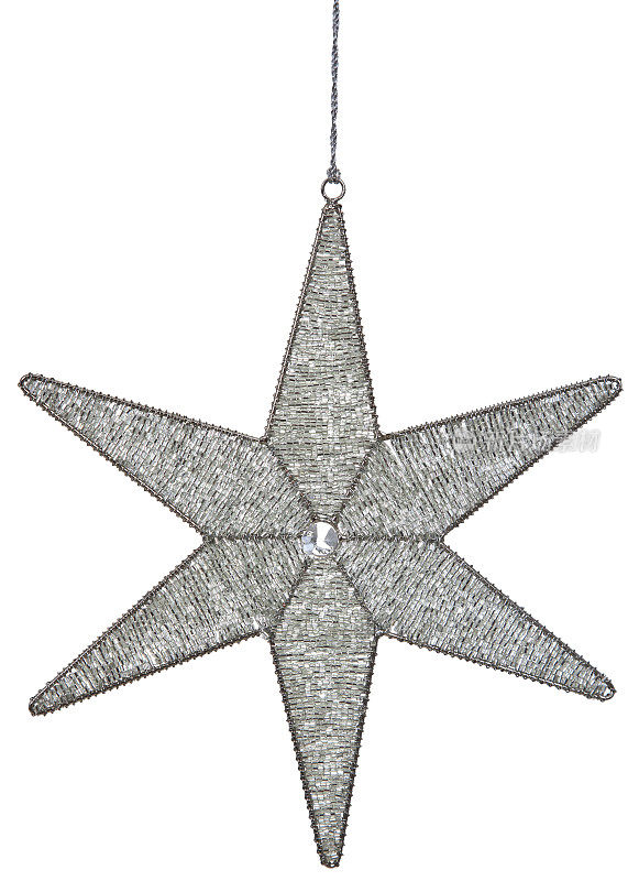 圣诞树上星星形状的装饰品