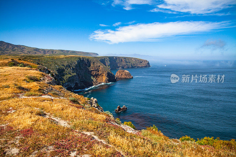 海岸徒步小径，圣克鲁斯岛，加利福尼亚