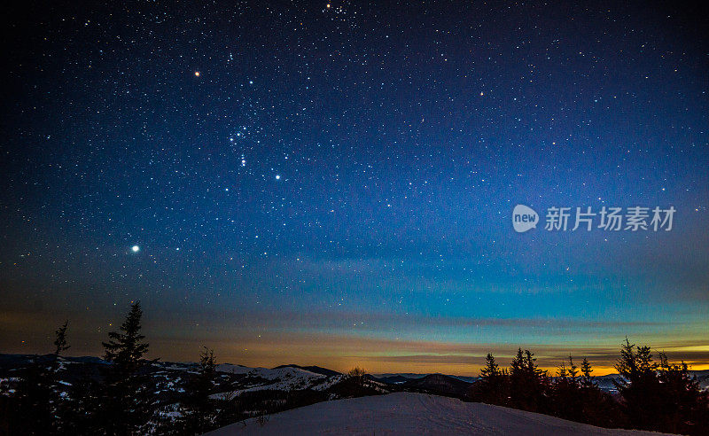 雪山里的夜星