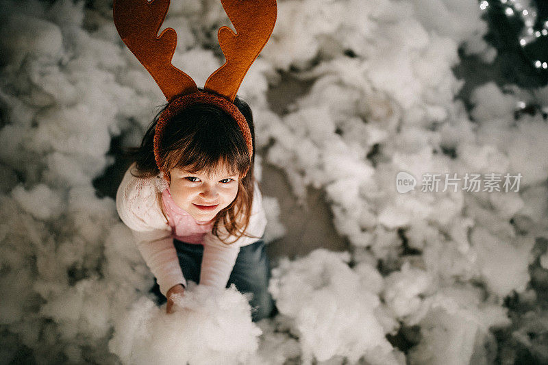 我们家下雪了