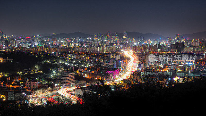 首尔的夜景