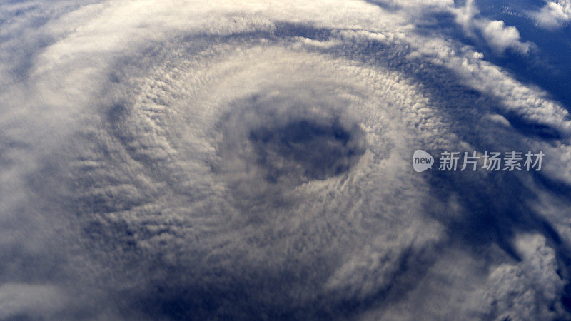 从太空观察地球上的飓风