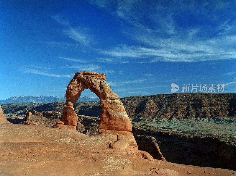 美丽的沙漠景观精致拱门犹他州复制空间