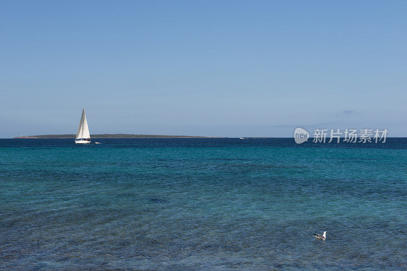 帆船在Formentera