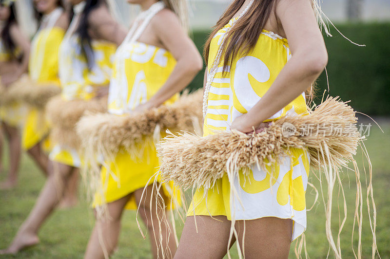 夏威夷哈拉舞的草裙舞