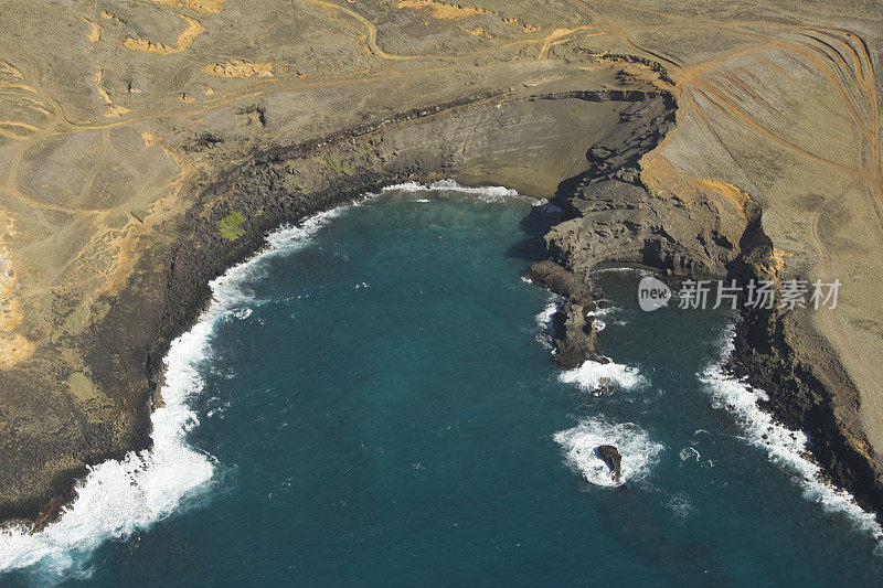 夏威夷的绿沙滩