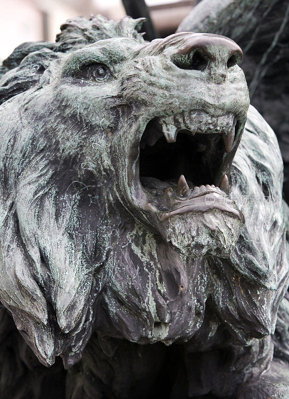 威尼斯圣马可地区的狮子雕像