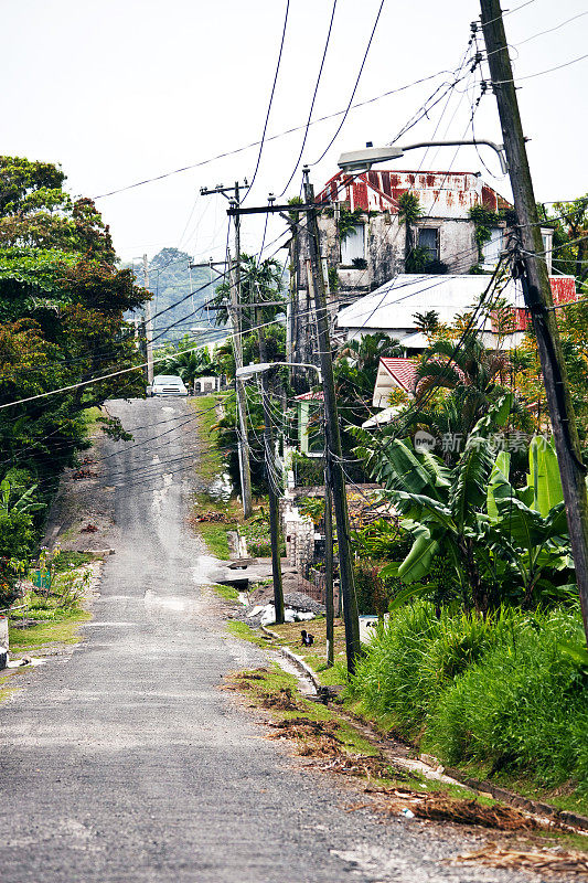 加勒比小镇的街道