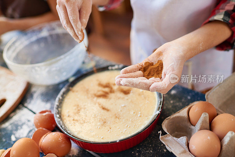 烹饪肉桂派