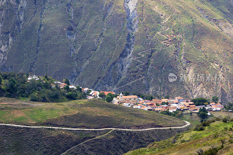 委内瑞拉安第斯山脉的一个小村庄