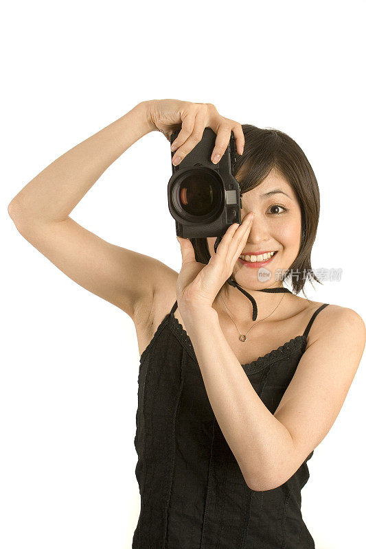 亚洲摄影师使用测距相机