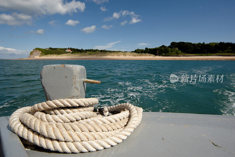 从海上俯瞰考德岛