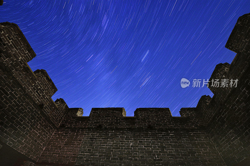 星空下的长城，中国