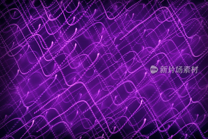 带运动模糊效果的抽象散焦灯光背景(紫色)