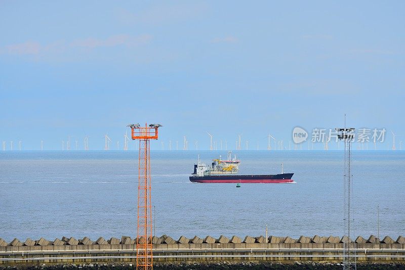 比利时风电场和海上船舶