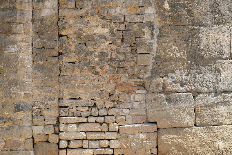 罗马石砌砖墙纹理
