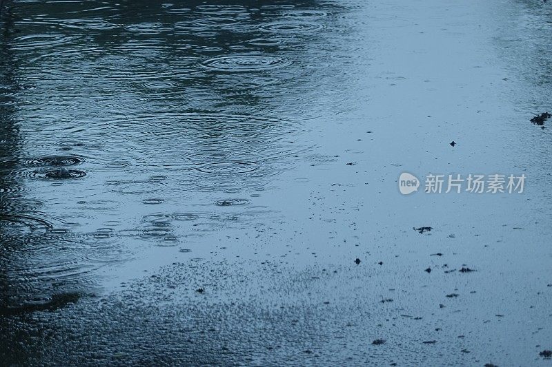 水坑与雨滴