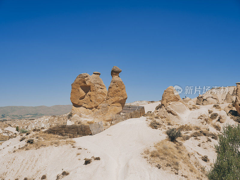土耳其卡帕多西亚Devrent山谷的骆驼岩