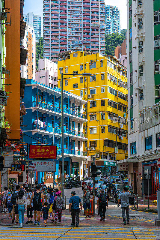 白天在湾仔，香港市中心