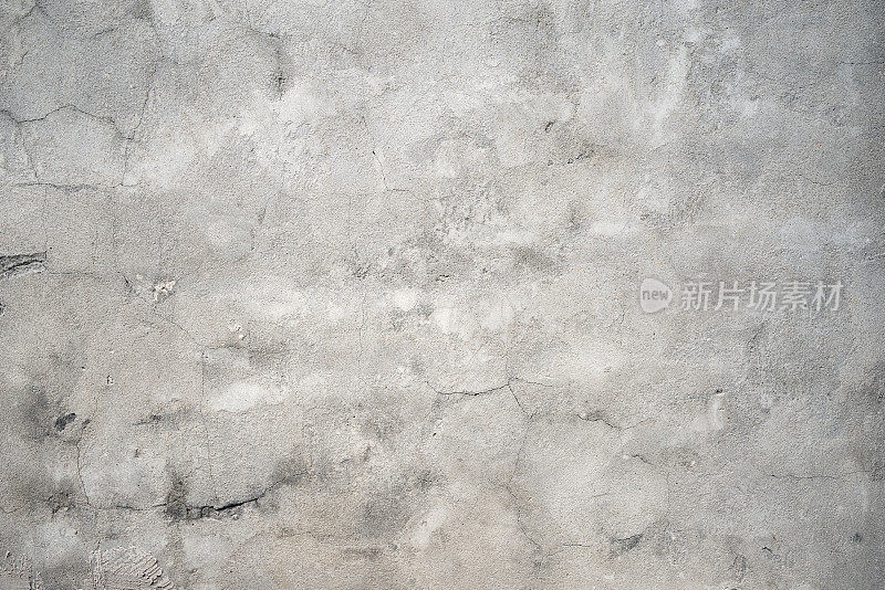 深灰色灰泥开裂斑点墙体纹理背景
