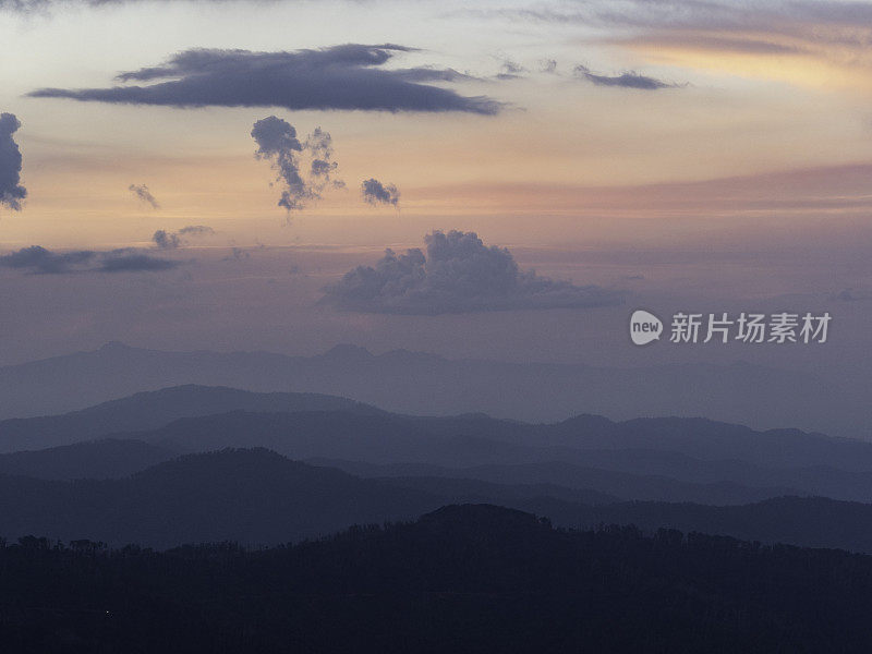 软山日落