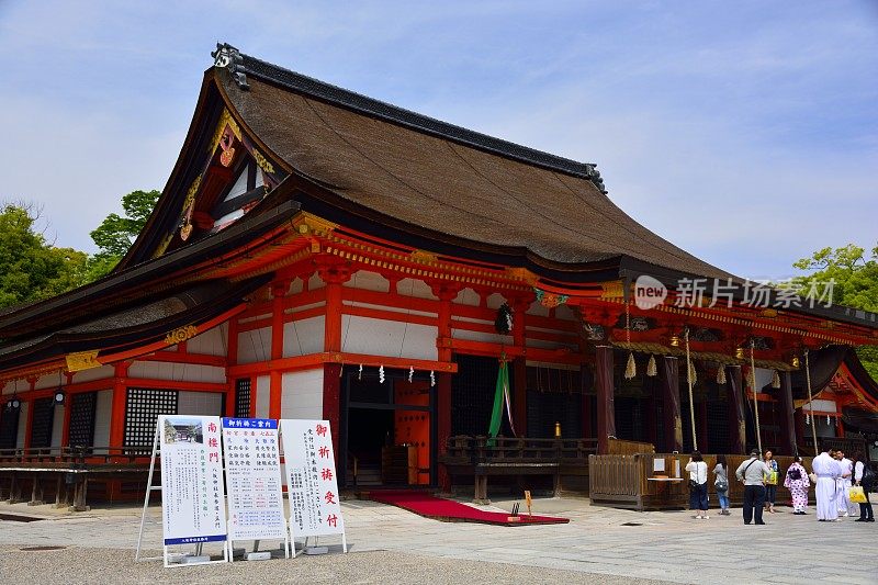 日本京都市，京都市，京坂神社大殿