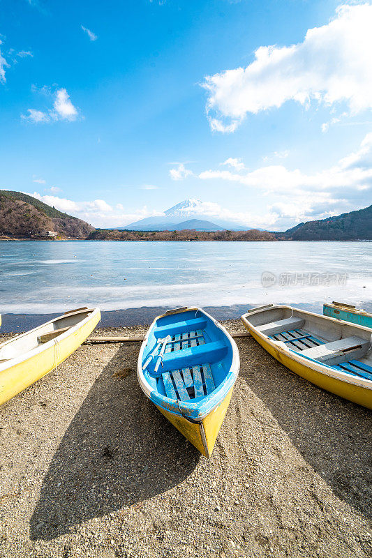 富士山和Shojiko湖，日本