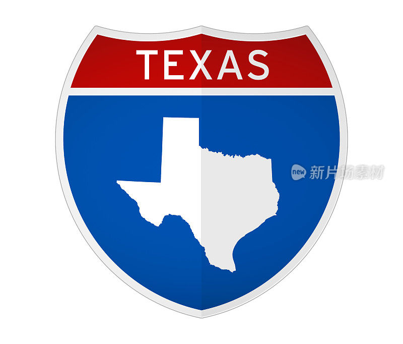 德克萨斯州-州际公路标志