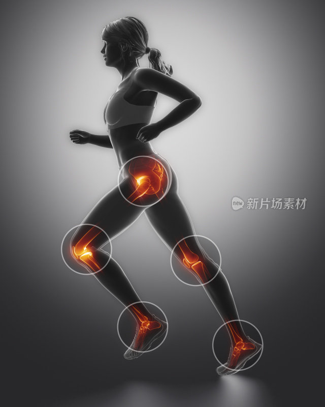 腿部受伤最严重的部位是脚踝、臀部、膝盖