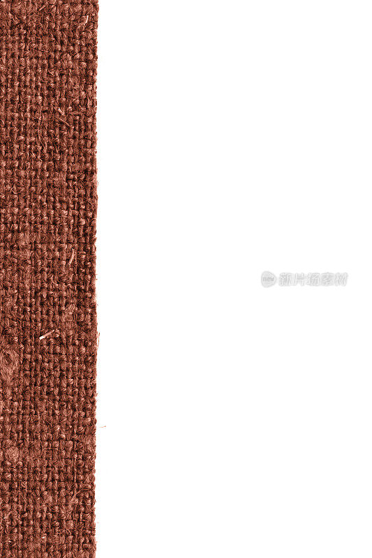 纺织框架，织物内部，棕色帆布，包材料，肮脏的背景
