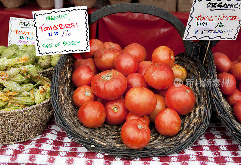 OrganicTomatoes以市场