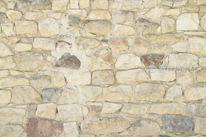 石墙，平叠背景和纹理