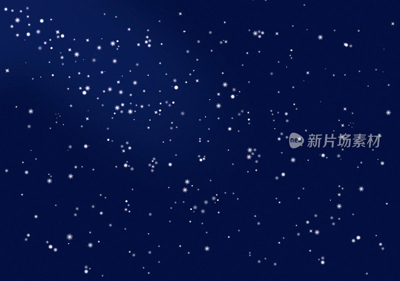 星空，摄影模拟的纸张和不同的灯光