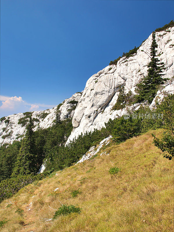 Velebit国家公园的山景