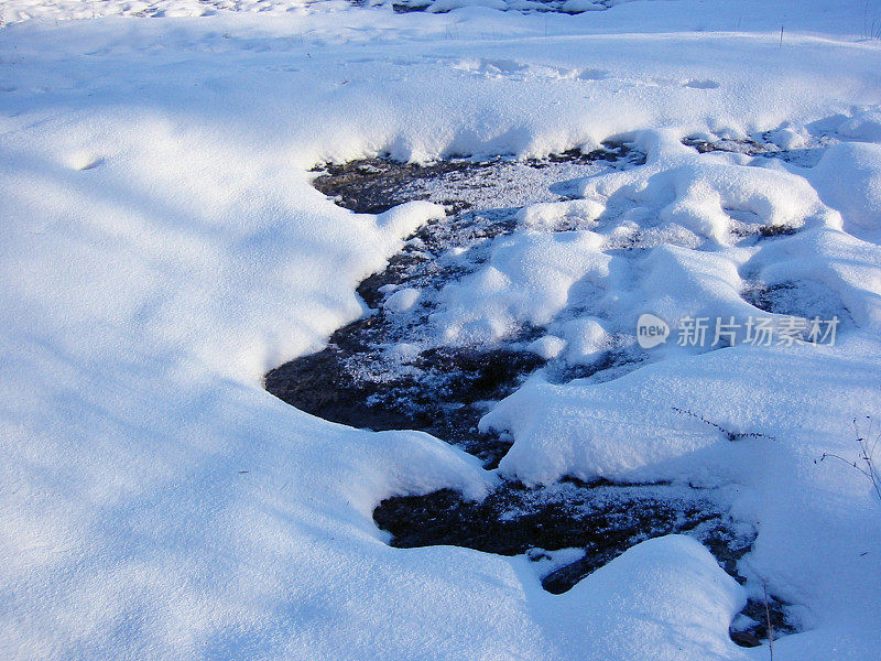 所有蓝雪的形成在太阳