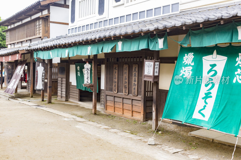 江户时代典型的日本传统街景